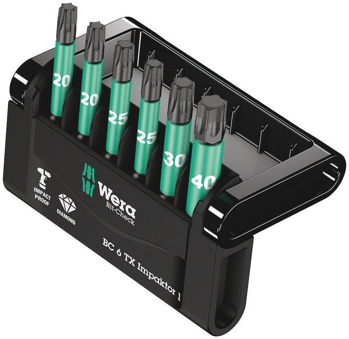 Wera Bit-Check 6 Tx Impaktor 1 6 Pce 057693