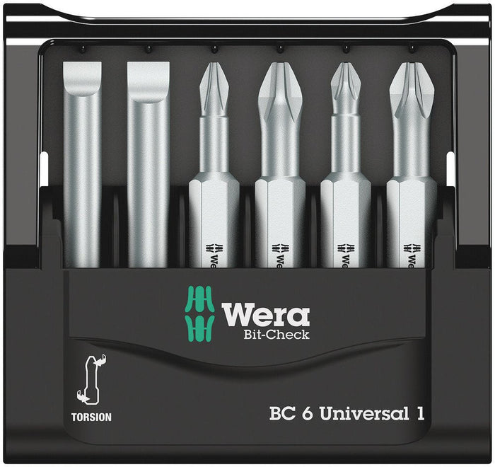 Wera Bit-Check 6 Universal PH/PZ/SL Set 6 Pce 056474