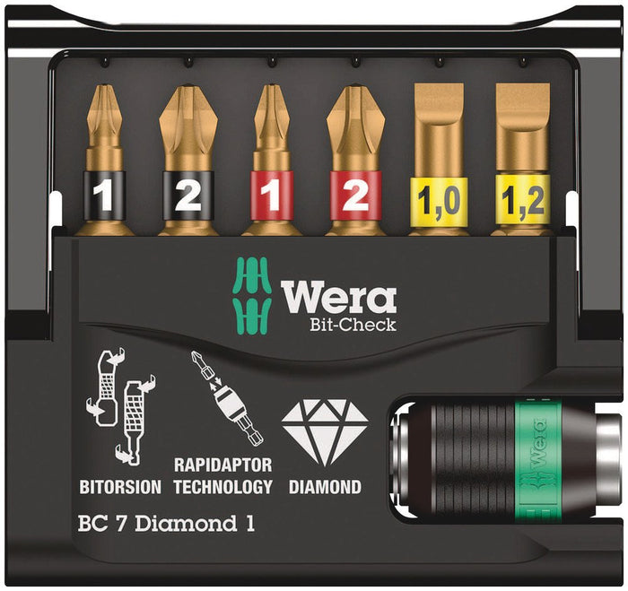 Wera Bit-Check 7 Diamond 1 SB 7 Pce 073419