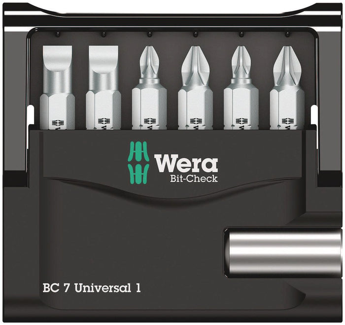 Wera Bit-Check 7 Universal + 6 Hex Bits 073406