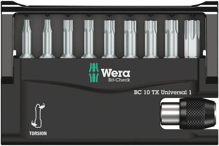 Wera Bit-Check 10 Tx Universal 1 10 Pce 056164