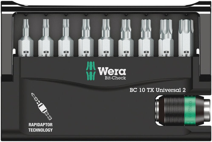 Wera Bit-Check 10 TX Universal Set 10 Pce 057115