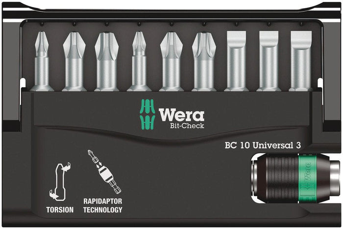 Wera Bit-Check 10 Universal 3 SB 10 Pce 073410
