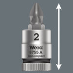 Wera 8755 Pozidriv Bit Socket 1/4