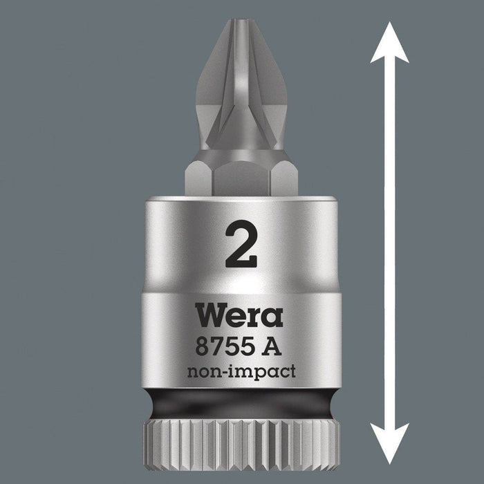 Wera 8755 Pozidriv Bit Socket 1/4