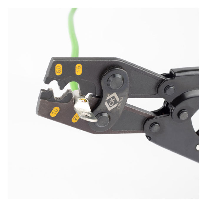 C.K Ratchet Crimping Pliers for Bell Mouth Ferrules 6 - 25mm