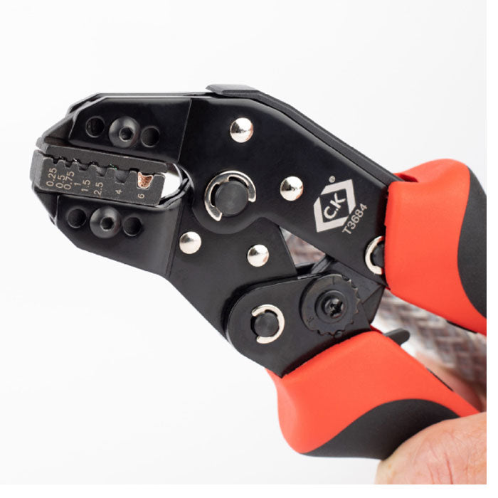 C.K Ratchet Crimping Pliers For Bootlace Ferrules 0.25 - 6mm