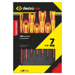 CK Dextro VDE Screwdriver Slotted & PH Set, 7 Piece
