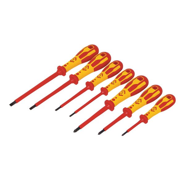 CK Dextro VDE Screwdriver Slotted & PH Set, 7 Piece