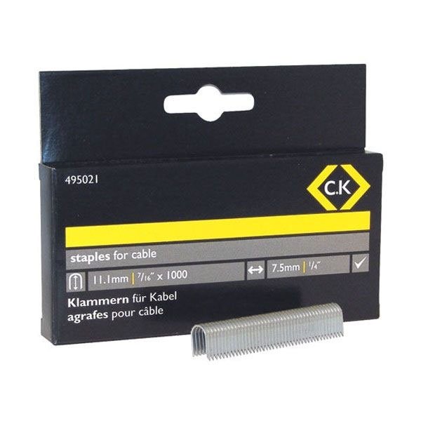 CK Cable Staples - Half Round 