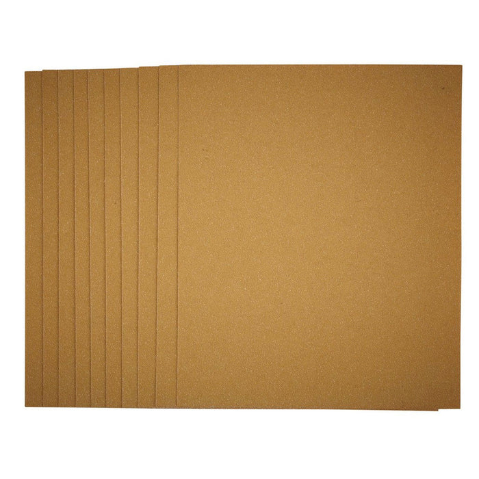 Draper Tools General Purpose Sanding Sheets, 230 x 280mm, Assorted Grit, 10pk