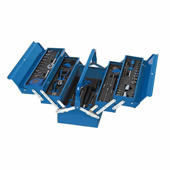 Draper Tools Tool Kit In Steel Cantilever Toolbox, 126pc