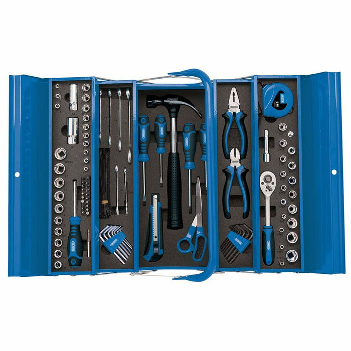 Draper Tools Tool Kit In Steel Cantilever Toolbox, 126pc