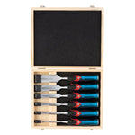 Draper Tools 140mm Soft Grip 'Pound Thru' Bevel Edge Wood Chisel Set, 6 Pce 70419