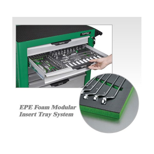 Toptul 28 Pce Combination & Double Ring Spanner Set (Modular Insert Tray System)
