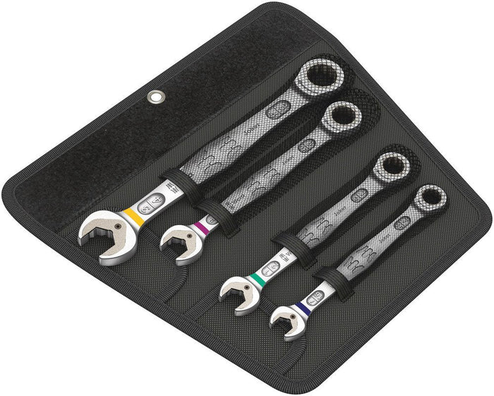 Wera Joker 4 Piece Ratcheting Combination Wrench Imperial Set 073295