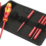Wera VDE 7 Pce Slotted/Phillips/Square Interchangeable Screwdriver Set 003473
