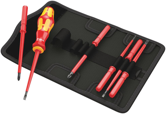 Wera VDE 7 Pce Slotted/Phillips Interchangeable Screwdriver Set 003470