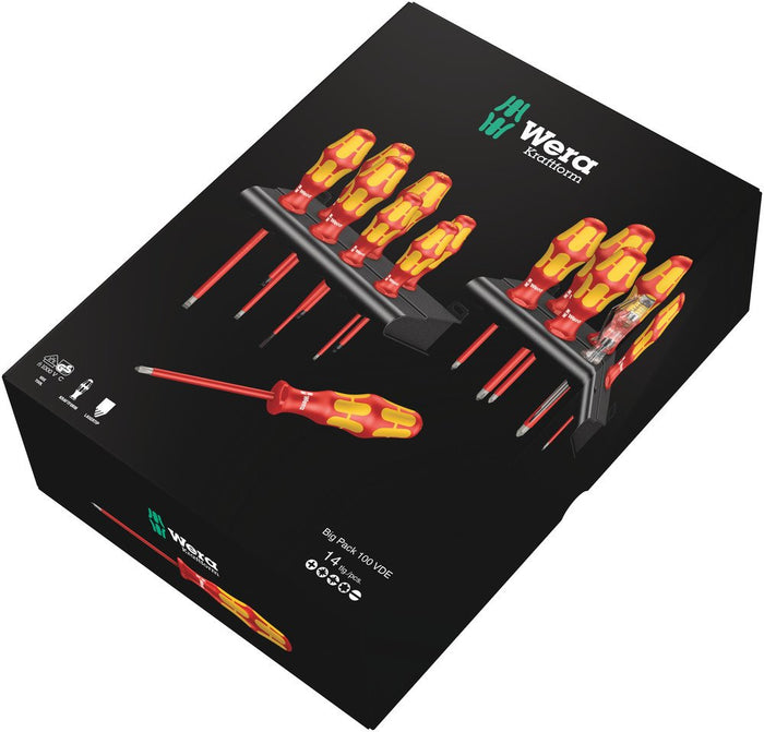 Wera Kraftform Big Pack 100 VDE 14 Pce 105631