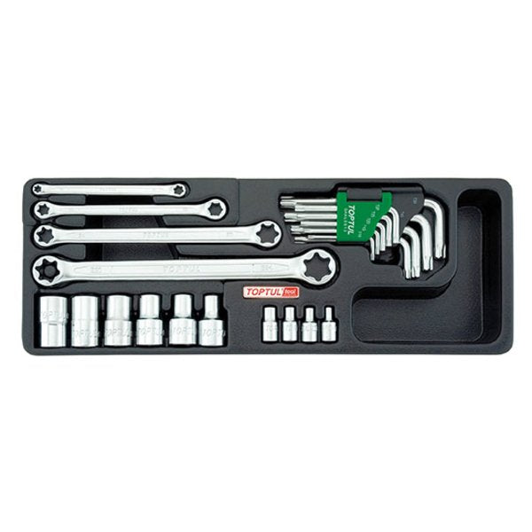 Toptul 23pc Star (Torx) Spanner Socket & Wrench Key Set