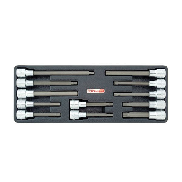 Toptul 12pc 1/2in Dr. Bit Socket Set