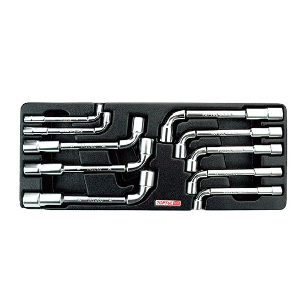 Toptul 10pc Angled Socket Wrench Set - Metric