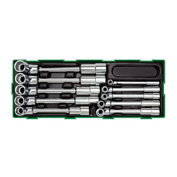 Toptul 10pc Angled Socket Wrench Set - Metric (Modular Insert Tray System)