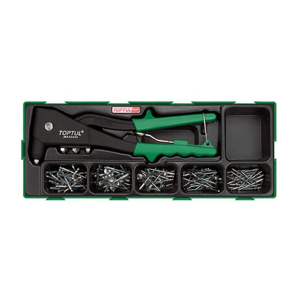 Toptul 151pc Hand Riveter Set (Modular Insert Tray System)