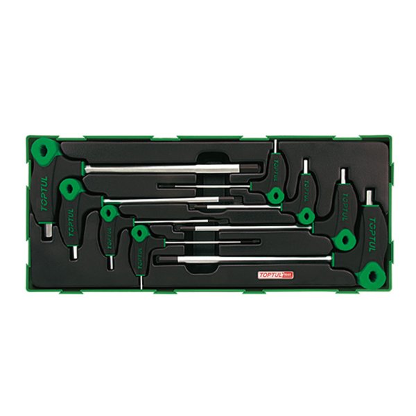 Toptul 8pc Two Way Ball Point & Hex L-Key Wrench Set - Metric (Modular Insert Tray System)