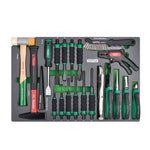Toptul 21pc Hammer Punch Chisel & Plier Set Black Phosphate (Modular Insert Tray System)