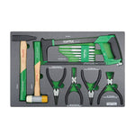 Toptul 13pc Hammer Punch Hacksaw & Plier Set Black Phosphate (Modular Insert Tray System)