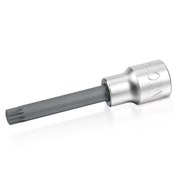 Toptul Extra Long Spline Bit Socket 1/2in Dr. x M12 x 100mm