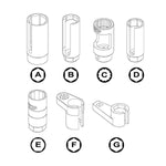 Toptul 7pc Sensor & Sending Unit Socket Set