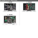 Toptul Pro-Line Series 104pc Tool Set 3 Drawer Tool Chest - Red