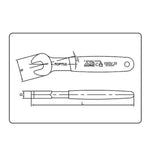 Toptul 8mm VDE Insulated Single Open End Wrench