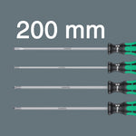 Wera Kraftform Plus Lasertip SL/PH/PZ Screwdriver Set 200mm Long Blades 4 Pce 347736