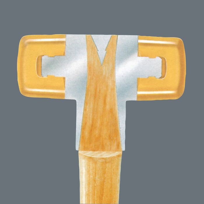 Wera 101 Soft-Faced Hammer With Nylon Head Sections # 4x36mm 000320