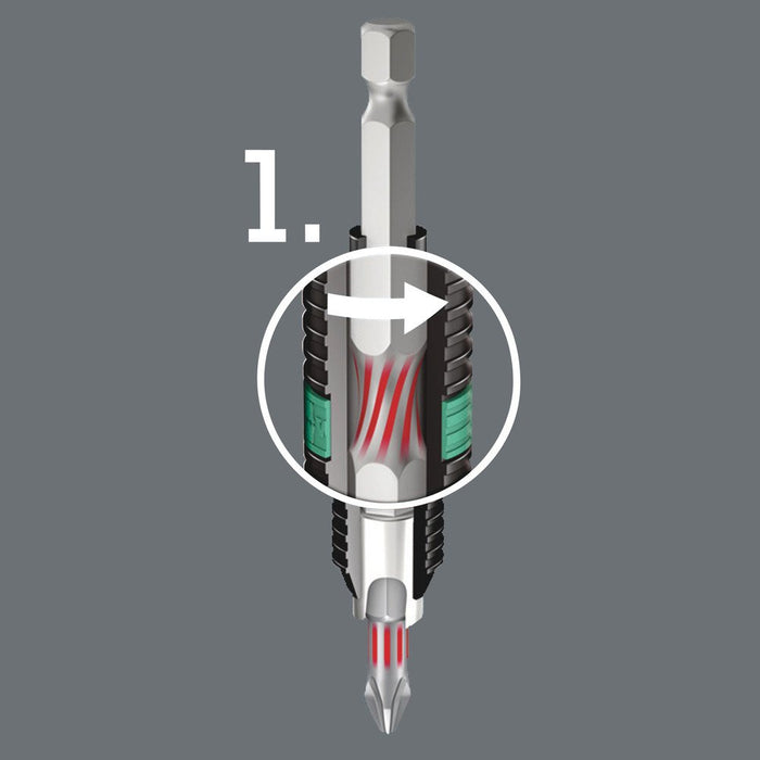 Wera 851/1 Phillips BiTorsion Bit PH3x25mm 056424