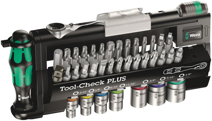 Wera Tool-Check Plus Bit Ratchet Set with Sockets Imperial Set 39 Pce 056491