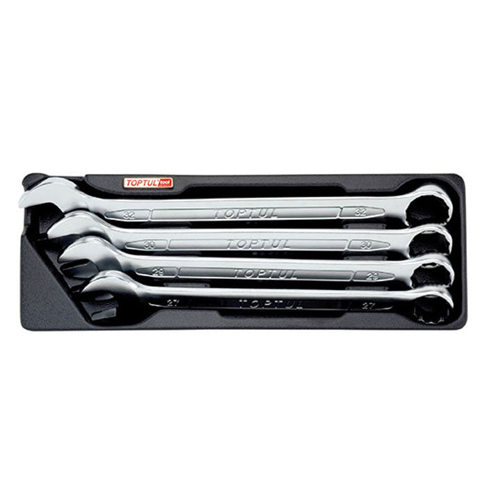 Toptul 4pc 15° Offset Standard Combination Spanner Set