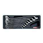 Toptul 8pc 75° Offset Double Ring Spanner Set, Metric (Modular Insert Tray System)