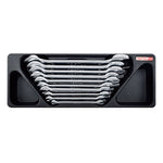 Toptul 10pc Double Open End Spanner Set - Metric (Modular Insert Tray System)
