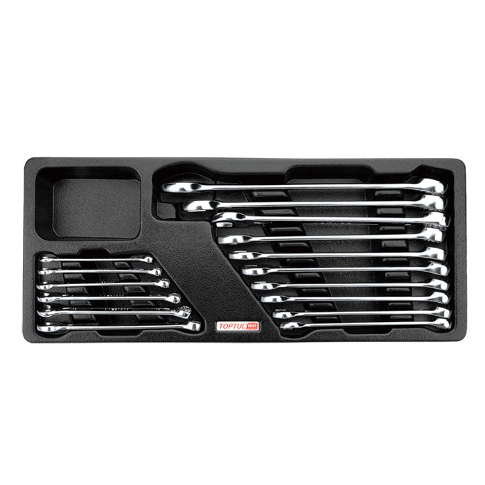 Toptul 16 Pce 15° Offset Standard Combination Spanner Set