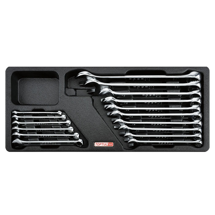 Toptul 16 Pce 15° Offset Pro-Line Combination Spanner Set