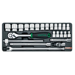Toptul 24pc 1/2in Dr. 6pt Socket Set