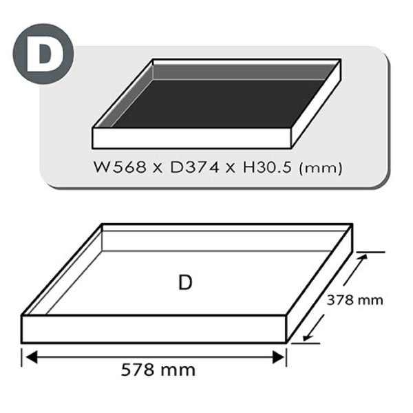 Toptul 36 Pce Combination, Double Open End & Double Ring Wrench Set (Modular Insert Tray System)