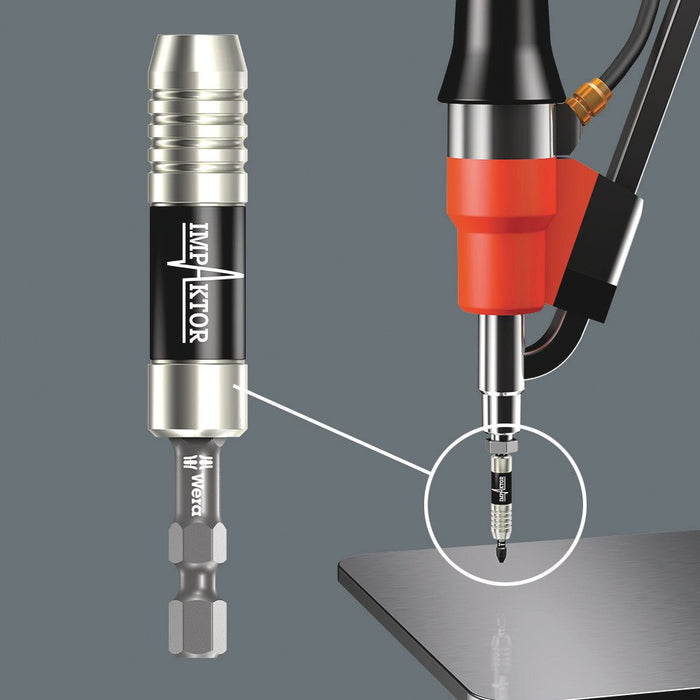 Wera 897/4 Impaktor Holder With Retaining Ring And Magnet 1/4