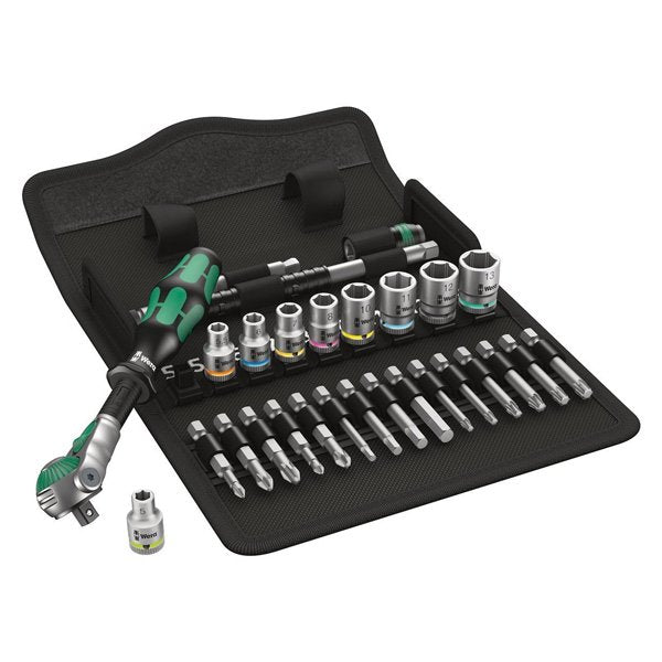 Wera 28 Piece Ratchet Socket Set 1/4