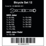 Wera 12 Piece Bicycle Set 12 Combination Spanner Set 004181