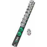 Wera Socket Rail C Imperial 1 Zyklop socket set. 1/2in drive